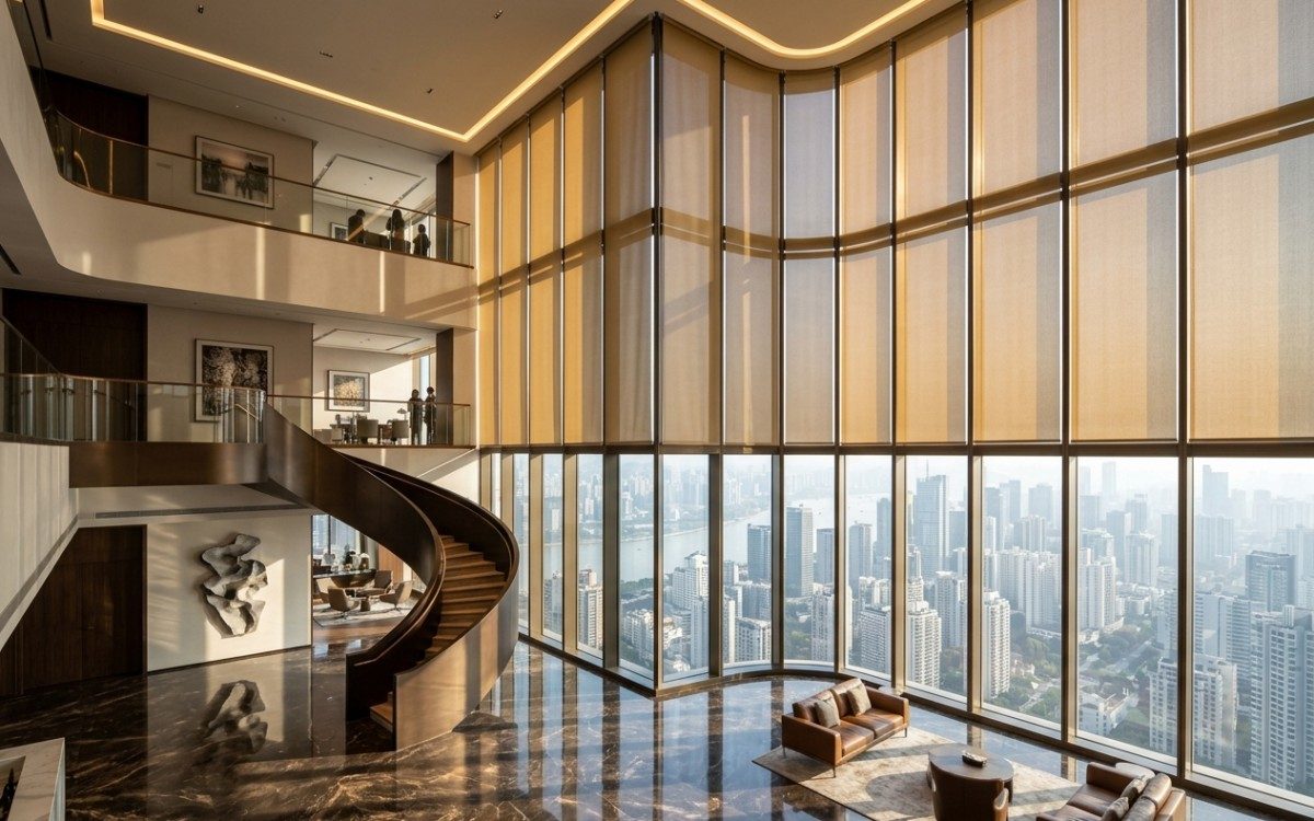 هندسة الضوء الطبيعي والعزل الصوتي في المجالس ذات الأسقف المرتفعة (Double-Height)