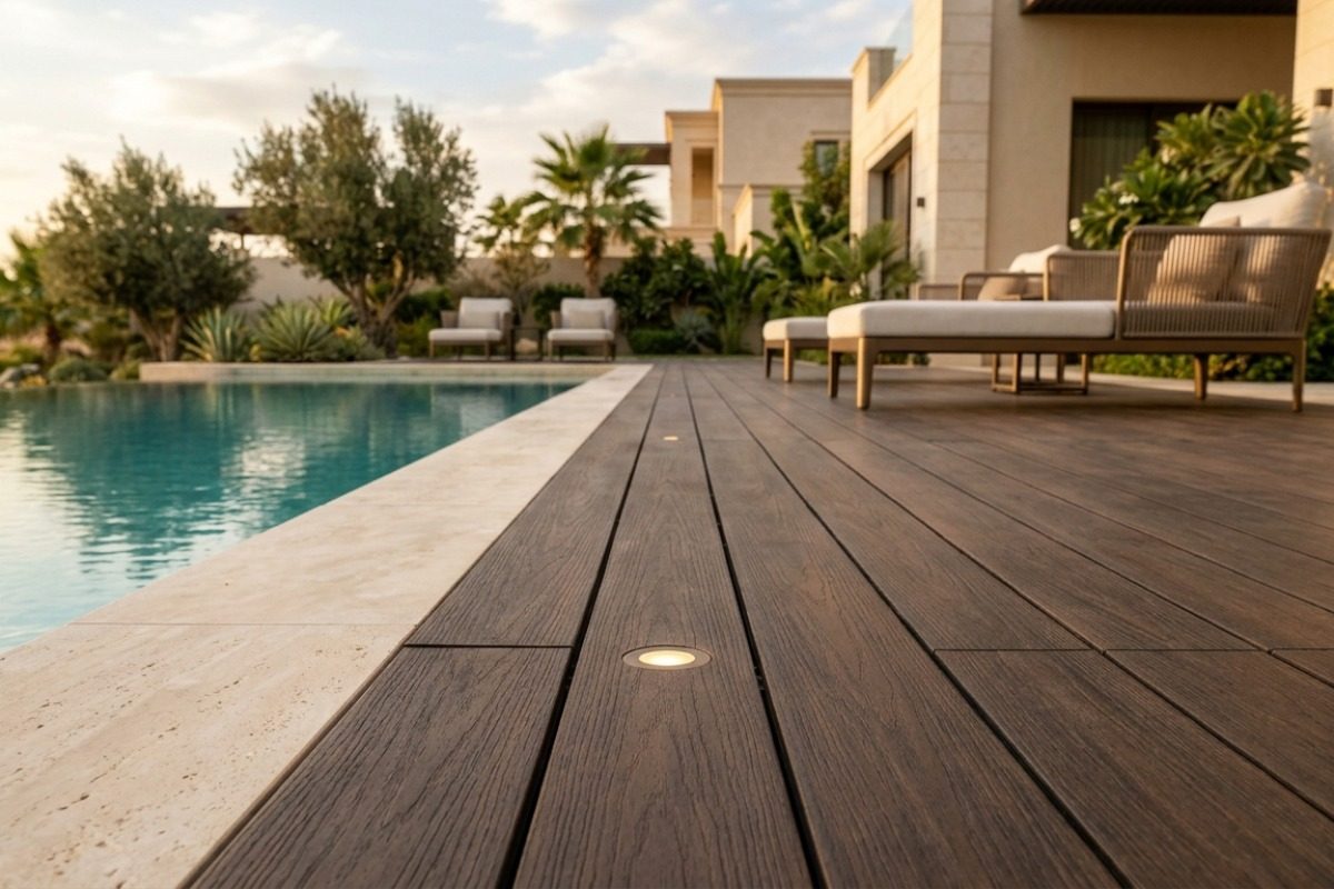 أرضيات الديكينج الخارجي المقاومة للمناخ (WPC Decking)